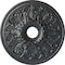 Ekena Millwork Ashley Ceiling Medallion (Fits Canopies up to 4 3/4"), 23 7/8"OD x 4"ID x 2 1/8"P, Pewter CM23ASPES - alternate 1